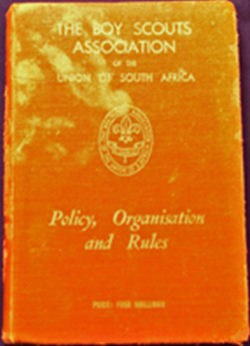 Policy, Organization and Rules of the Union of South Africa Boy Scouts Association