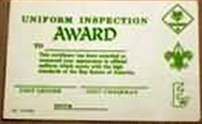 Uniform Inspection Award