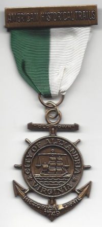City of Alexandria Virginia Trail Medal