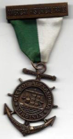 City of Alexandria Virginia Trail Medal