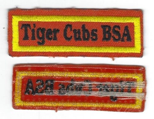 Tiger Cubs BSA Pocket Strip