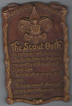 Scout Oath Wall Plaque