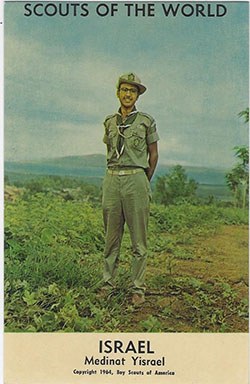 Scouts of the World Israel Postcard 1964