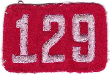 Red Felt Number 129