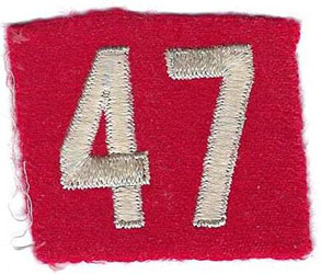 Red Felt Number 47