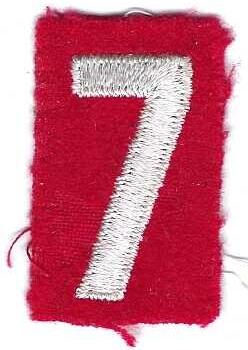 Red Felt Number 7