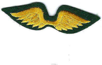 Brownie Fly Up Wings 1970 - Date; Earned and worn by all registered Girl Scouts on their uniform when fly up to Juniors Girl Scouts.