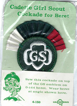 Cadette Girl Scout Cockade for Beret 1963 - 1980 4-150