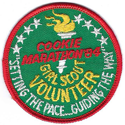 Cookie Marathon Volunteer 1984