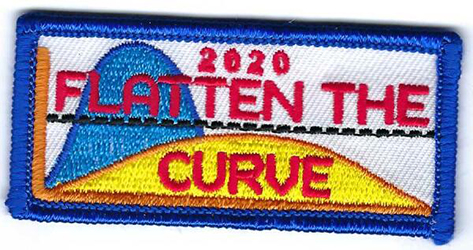 Fun Patch Flatten the Curve 2020