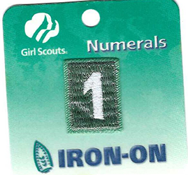 Girl Scout Unit Numeral 1 Small 2003 - Date