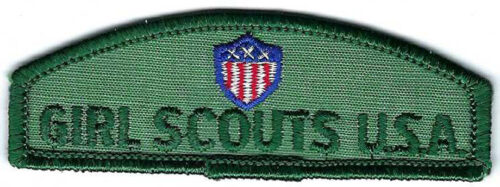 Girl Scouts U.S.A. TOF Shoulder Patch Green 1965 - 1983