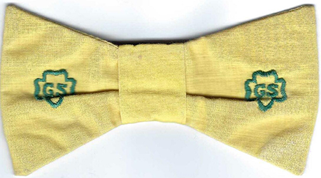 Junion Girl Scout Bow Tie with Spin Lock at Knot 1966 - 1973 Used