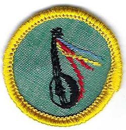 Cadette Girl Scout Minstrel Proficiency Badge C35 1963 -1980