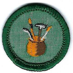 Junior Girl Scout Proficiency Badge Dabbler J09 1963-1980