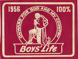 100% Boys Life Unit Award 1956 Felt