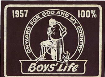 100% Boys Life Unit Award 1957 Felt