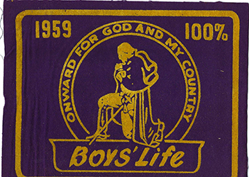 100% Boys Life Unit Award 1959 Felt