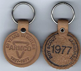 1977 NJ Key Ring Leather