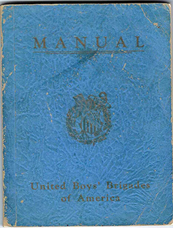 Manual United Boy's Brigades of America 1934 135 pages