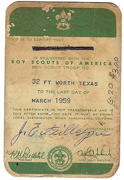 Registration Card 1959 Used