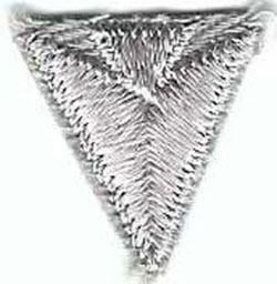 Arrow Point Silver Fully Embroidered